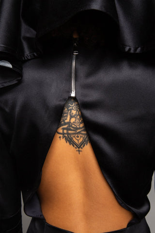 Djendeli - Soleil D'Egypt Dress - Dresses - Black - Silk