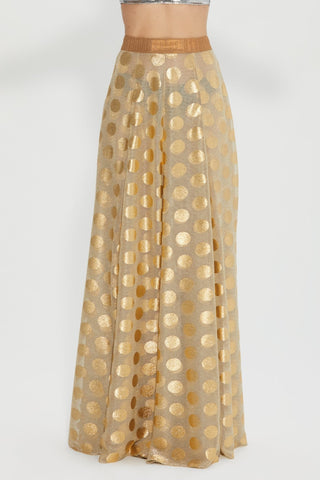 Djendeli - Sonoran Skirt - Skirts - XS - Gold Polka Dots