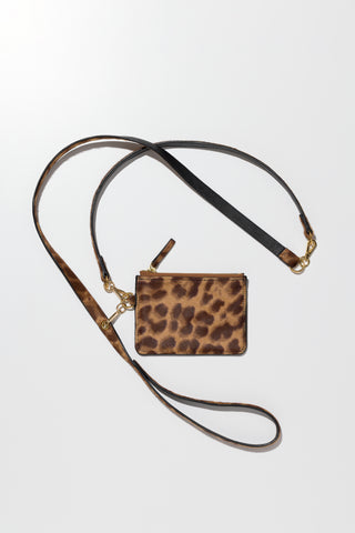 Djendeli - Wristlet Wallet - Leopard Print Leather Wallet