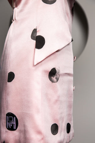 Djendeli - Eaunanisme Dress - Dresses - Pink/Black - Silk