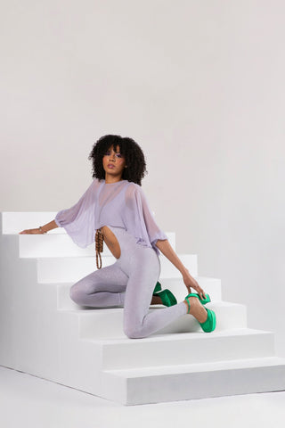 Djendeli - Lilac Josephine Leotard - Bodysuits - XS -
