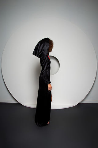 Djendeli - Soleil D'Egypt Dress - Dresses - Black - Silk