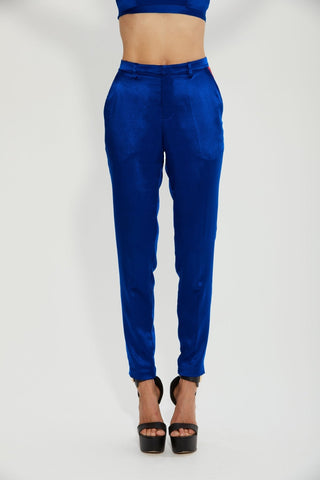 Djendeli - Women's Silk Tuxedo Pants - Pants - 2 -